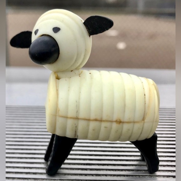 Vintage 1971 Antique FISHER PRICE Little People Miniature Plastic Toy SHEEP - Picture 9 of 9